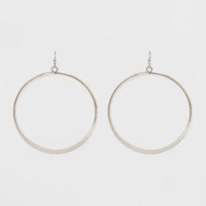 Open Drop Hoop Earrings